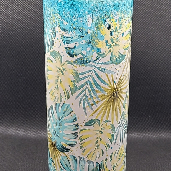 Tropical Palms Glitter 30 ounce Tumbler - Picture 3 of 10